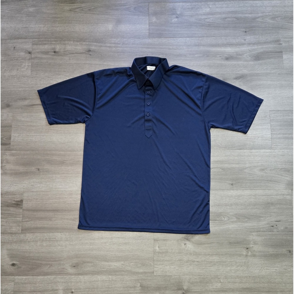 Collars and Co Dress Collar Polo Men's 2XL Blue Short Sleeve Shirt Performance - Picture 1 of 12